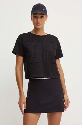 Dkny t-shirt bawełniany kolor czarny