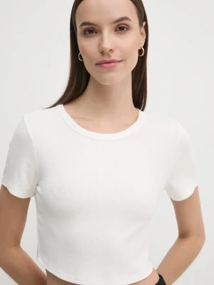DKNY t-shirt beżowy