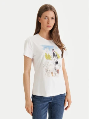 Zdjęcie produktu DKNY T-Shirt Central Park Conversational P61M0WNA Biały Regular Fit
