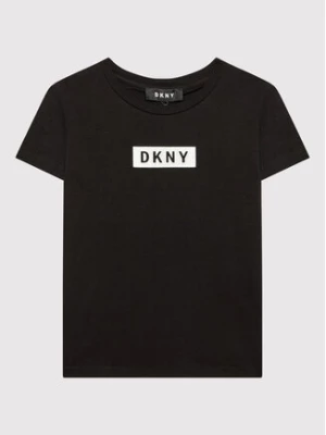 DKNY T-Shirt D35R93 M Czarny Regular Fit