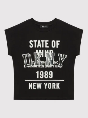 DKNY T-Shirt D35S01 M Czarny Relaxed Fit