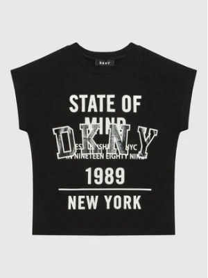 DKNY T-Shirt D35S01 M Czarny Relaxed Fit