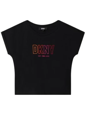 DKNY T-Shirt D35S82 S Czarny Regular Fit