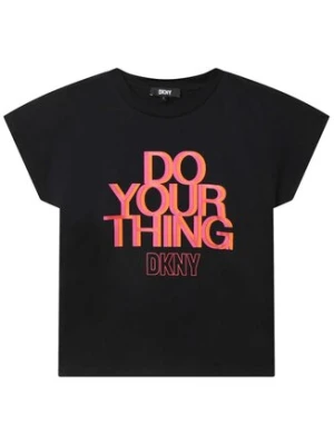 DKNY T-Shirt D35S88 S Czarny Regular Fit