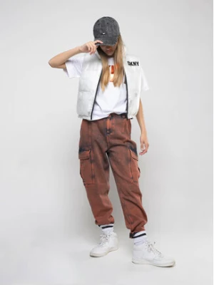 DKNY T-Shirt D35T08 D Biały Regular Fit