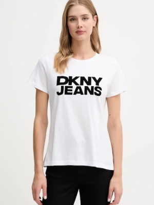 Dkny t-shirt damski kolor biały DJ4T1265
