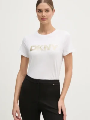 Zdjęcie produktu Dkny t-shirt damski kolor biały DJ4T1266