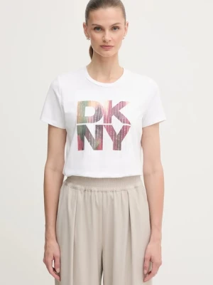 Dkny t-shirt damski kolor biały P52H4WNA
