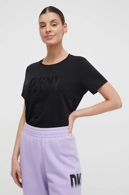 Dkny t-shirt damski kolor czarny DP3T9676