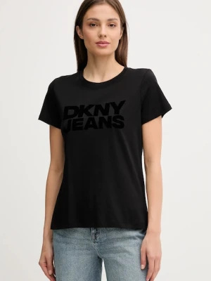 Dkny t-shirt damski kolor czarny DJ4T1265