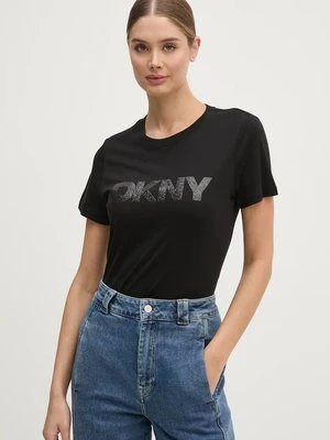 Dkny t-shirt damski kolor czarny DJ4T1266