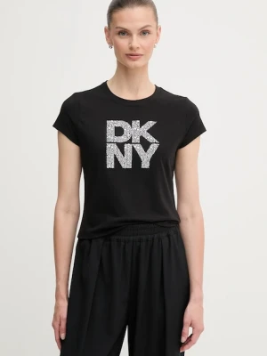 Dkny t-shirt damski kolor czarny DJ5T1512