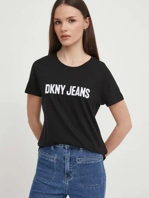 Dkny t-shirt damski kolor czarny E31FUDNA