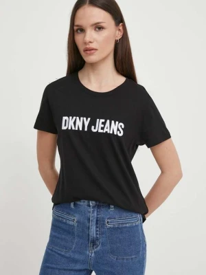 Dkny t-shirt damski kolor czarny E31FUDNA
