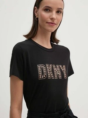 Dkny t-shirt damski kolor czarny P4EHFWNA