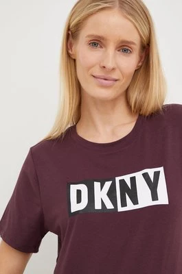 Dkny t-shirt damski kolor fioletowy DP2T5894