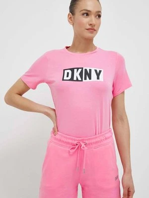 Dkny t-shirt damski kolor fioletowy DP2T5894