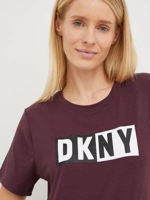 Dkny t-shirt damski kolor fioletowy DP2T5894