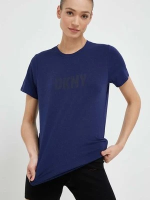 Dkny t-shirt damski kolor granatowy