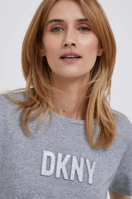 Dkny t-shirt damski kolor szary P03ZBDNA