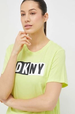 Dkny t-shirt damski kolor zielony DP2T5894