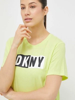 Dkny t-shirt damski kolor zielony DP2T5894