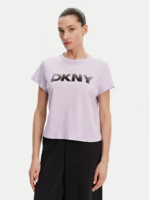 DKNY T-Shirt DP4T1035 Fioletowy Regular Fit