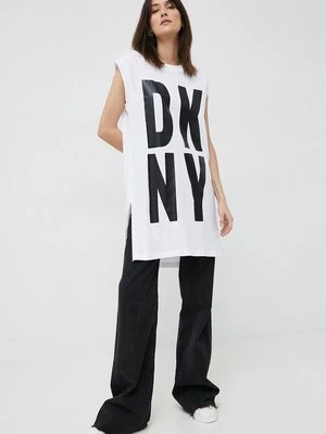 Dkny t-shirt kolor biały P1RHRB2M