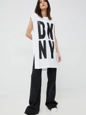 Dkny t-shirt kolor biały P1RHRB2M