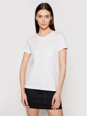 DKNY T-Shirt P0RAOC2R Biały Regular Fit