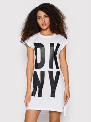 DKNY T-Shirt P1RHRB2M Biały Regular Fit