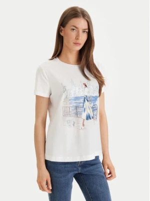 DKNY T-Shirt P61MPWNA Biały Regular Fit