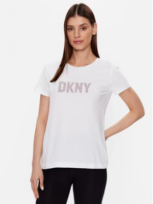 DKNY T-Shirt P9BH9AHQ Biały Regular Fit