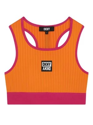 DKNY Top w kolorze pomarańczowym rozmiar: 140