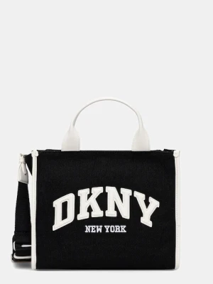 Dkny torebka bawełniana kolor czarny R52AGR57
