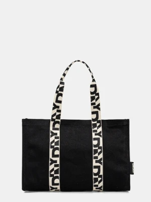Dkny torebka bawełniana kolor czarny R54AGO39