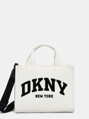 DKNY torebka crossbody damska bawełniana beżowy