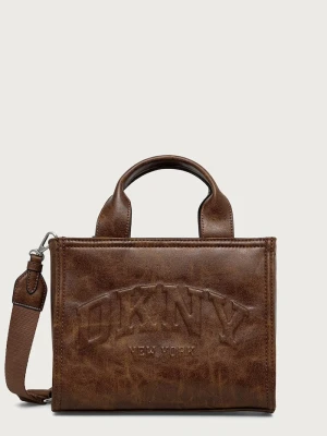 DKNY torebka crossbody damska z imitacji skóry brązowy