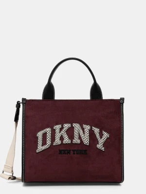 DKNY torebka crossbody damska z imitacji zamszu