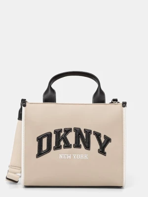 DKNY torebka damska z imitacji skóry beżowy