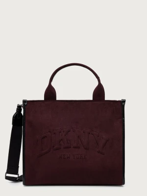 DKNY torebka damska z imitacji zamszu bordowy