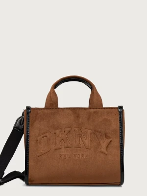 DKNY torebka damska z imitacji zamszu brązowy