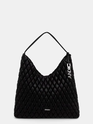 DKNY torebka hobo damska z imitacji skóry PAULA czarny