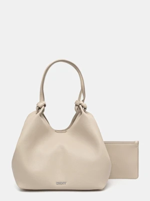 Dkny torebka kolor beżowy R42BAE49