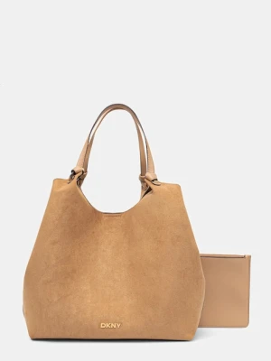 Dkny torebka kolor beżowy R52BME48