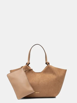 Dkny torebka kolor brązowy R52BME49