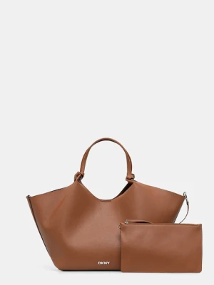 Dkny torebka PAULA COMMUTER TOTE kolor brązowy R42BAE48