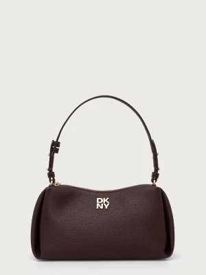 DKNY torebka rogal damska bordowy