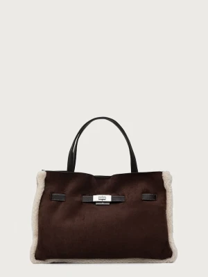 DKNY torebka shopper damska BRYAR brązowy