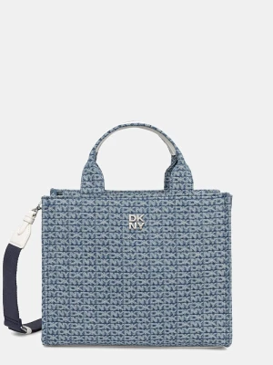 DKNY torebka shopper damska jeansowa niebieski
